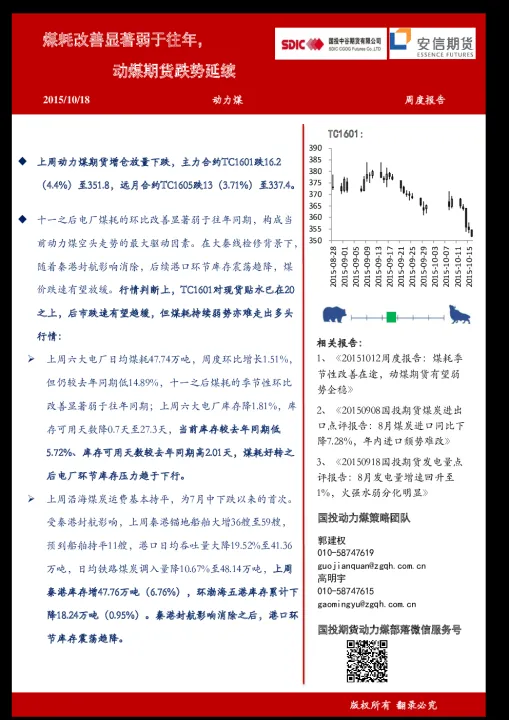 动力煤期货抄底机会来临(动力煤期货是以什么煤为基准) (https://www.njaxzs.com/) 原油期货 第1张