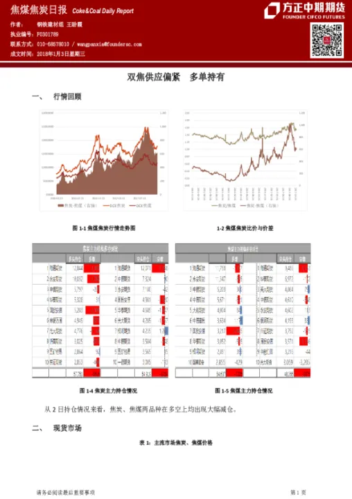 新晟期货焦炭焦煤投资报告(焦炭期货最新消息今天) (https://www.njaxzs.com/) 内盘期货 第1张