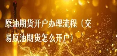 原油期货交易要求(原油期货交易要求标准) (https://www.njaxzs.com/) 内盘期货 第1张