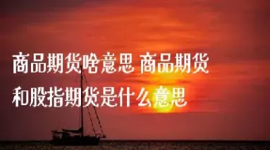 商品期货的机会大(期货和大宗商品的区别) (https://www.njaxzs.com/) 黄金期货 第1张