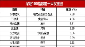 深证100指数有哪些股票(深证100指数代码) (https://www.njaxzs.com/) 期货投资 第1张