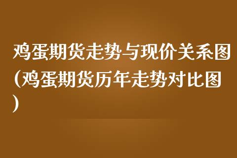 鸡蛋期货走势与现价关系图(鸡蛋期货历年走势对比图) (https://www.njaxzs.com/) 期货直播间 第1张