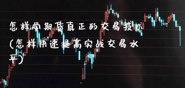 怎样学期货真正的交易技术(怎样快速提高实战交易水平) (https://www.njaxzs.com/) 期货行情 第1张