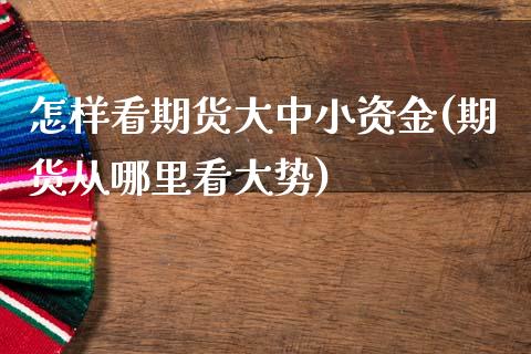 怎样看期货大中小资金(期货从哪里看大势) (https://www.njaxzs.com/) 期货行情 第1张
