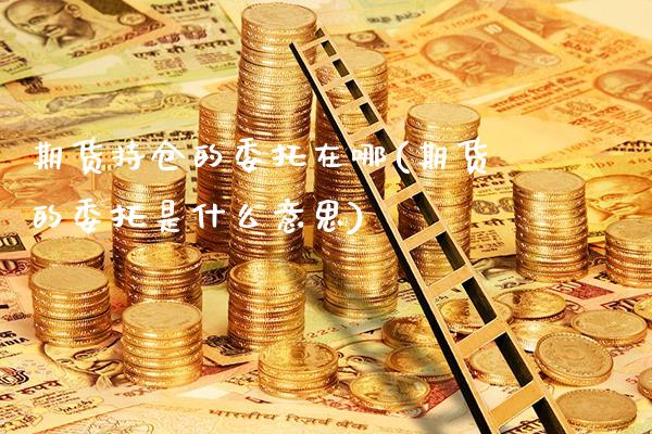 期货持仓的委托在哪(期货的委托是什么意思) (https://www.njaxzs.com/) 黄金期货 第1张