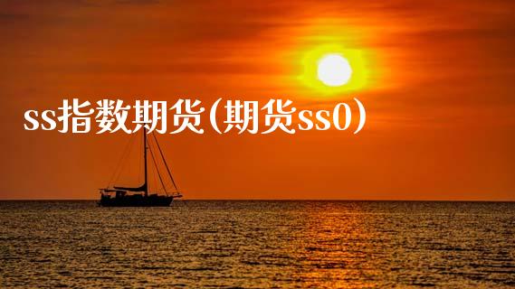 ss指数期货(期货ss0) (https://www.njaxzs.com/) 期货投资 第1张