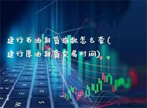 建行石油期货指数怎么查(建行原油期货交易时间) (https://www.njaxzs.com/) 原油期货 第1张
