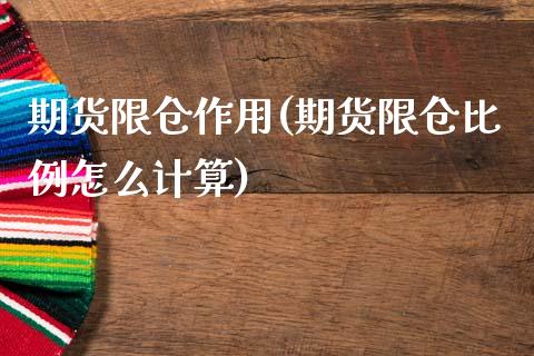 期货限仓作用(期货限仓比例怎么计算) (https://www.njaxzs.com/) 期货开户 第1张