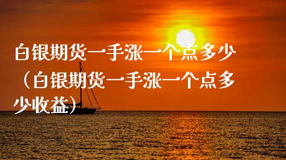 白银期货一手涨一个点多少（白银期货一手涨一个点多少收益） (https://www.njaxzs.com/) 期货直播间 第1张