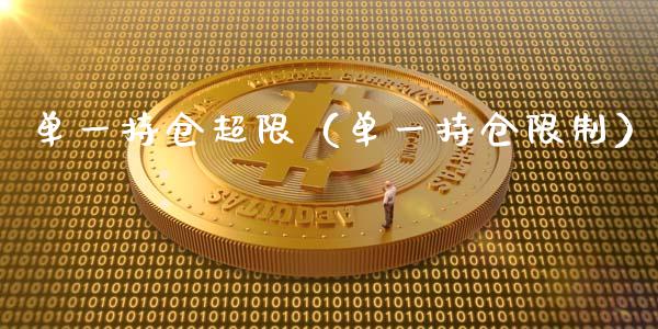 单一持仓超限（单一持仓） (https://www.njaxzs.com/) 内盘期货 第1张