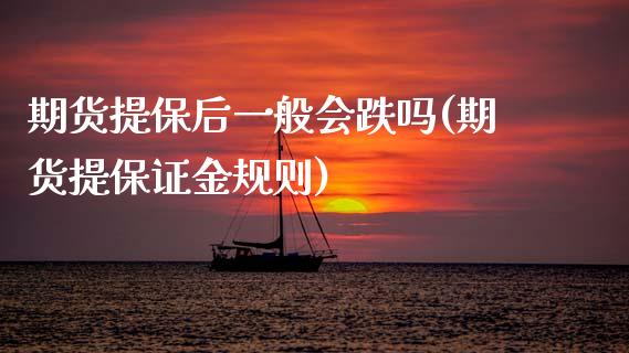 期货提保后一般会跌吗(期货提保证金规则) (https://www.njaxzs.com/) 黄金期货 第1张