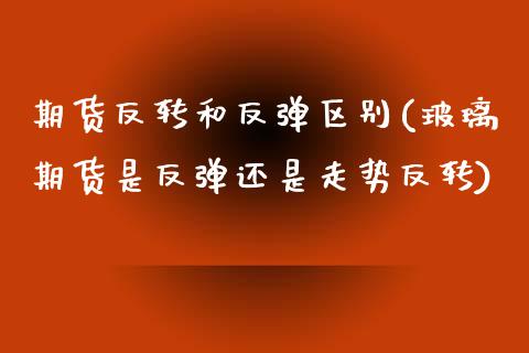 期货反转和反弹区别(玻璃期货是反弹还是走势反转) (https://www.njaxzs.com/) 黄金期货 第1张
