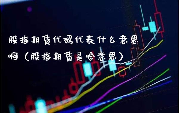 股指期货代码代表什么意思啊（股指期货是啥意思） (https://www.njaxzs.com/) 期货直播间 第1张