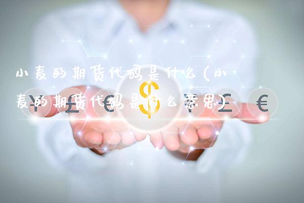 小麦的期货代码是什么(小麦的期货代码是什么意思) (https://www.njaxzs.com/) 黄金期货 第1张