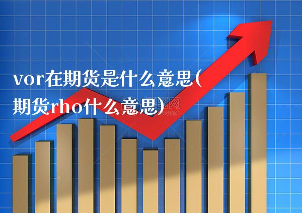 vor在期货是什么意思(期货rho什么意思) (https://www.njaxzs.com/) 期货开户 第1张