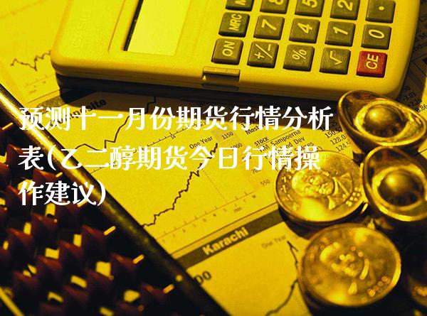 预测十一月份期货行情分析表(乙二醇期货今日行情操作建议) (https://www.njaxzs.com/) 期货直播间 第1张