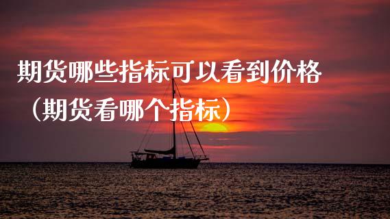 期货哪些指标可以看到（期货看哪个指标） (https://www.njaxzs.com/) 期货直播间 第1张