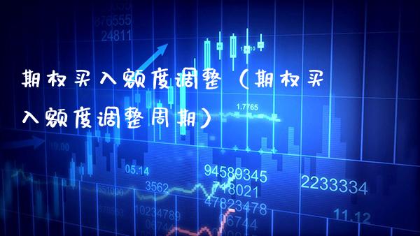 期权买入额度调整（期权买入额度调整周期） (https://www.njaxzs.com/) 内盘期货 第1张