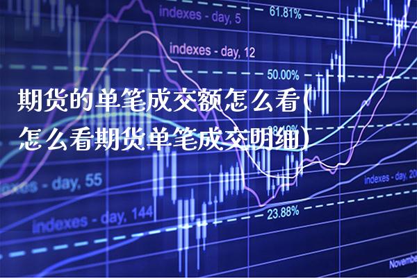 期货的单笔成交额怎么看(怎么看期货单笔成交明细) (https://www.njaxzs.com/) 期货投资 第1张