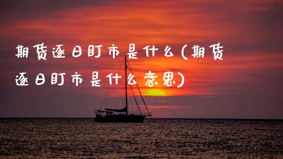 期货逐日盯市是什么(期货逐日盯市是什么意思) (https://www.njaxzs.com/) 内盘期货 第1张
