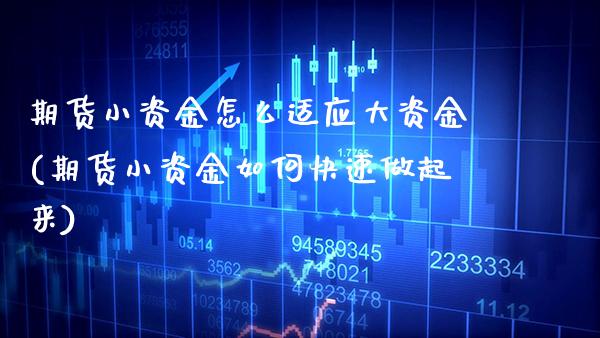 期货小资金怎么适应大资金(期货小资金如何快速做起来) (https://www.njaxzs.com/) 黄金期货 第1张
