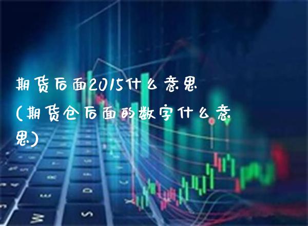 期货后面2015什么意思(期货仓后面的数字什么意思) (https://www.njaxzs.com/) 黄金期货 第1张