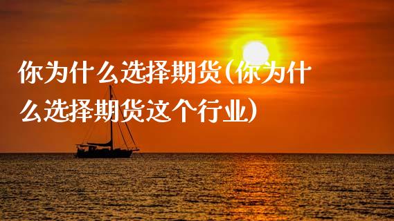 你为什么选择期货(你为什么选择期货这个行业) (https://www.njaxzs.com/) 期货直播间 第1张