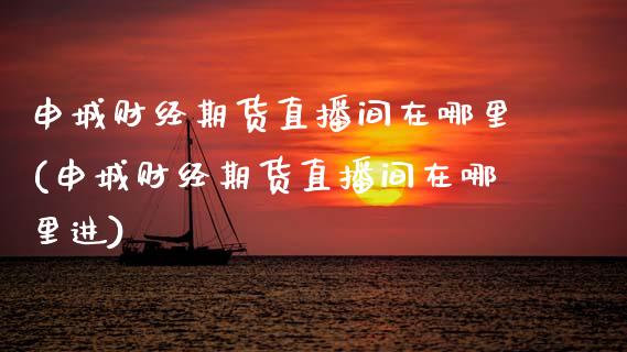 申城财经期货直播间在哪里(申城财经期货直播间在哪里进) (https://www.njaxzs.com/) 期货开户 第1张