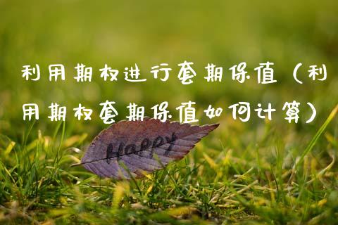 利用期权进行套期保值（利用期权套期保值如何计算） (https://www.njaxzs.com/) 期货直播间 第1张