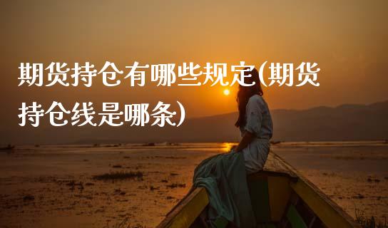 期货持仓有哪些规定(期货持仓线是哪条) (https://www.njaxzs.com/) 内盘期货 第1张