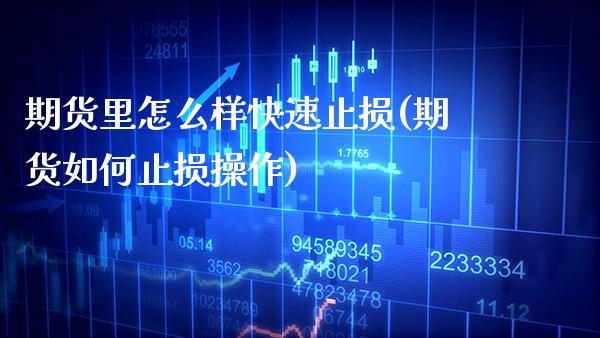 期货里怎么样快速止损(期货如何止损操作) (https://www.njaxzs.com/) 期货投资 第1张