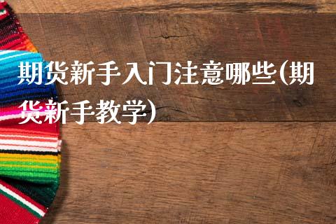 期货新手入门注意哪些(期货新手教学) (https://www.njaxzs.com/) 原油期货 第1张