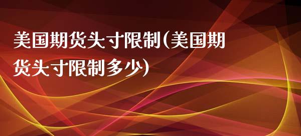 美国期货头寸限制(美国期货头寸限制多少) (https://www.njaxzs.com/) 内盘期货 第1张