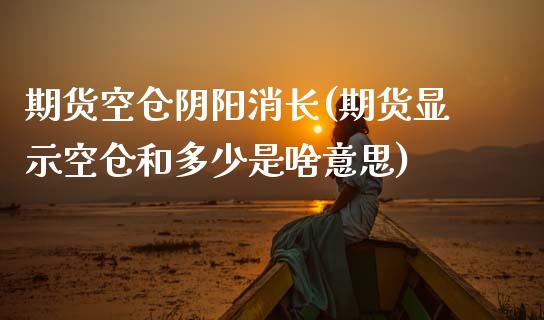 期货空仓阴阳消长(期货显示空仓和多少是啥意思) (https://www.njaxzs.com/) 期货投资 第1张