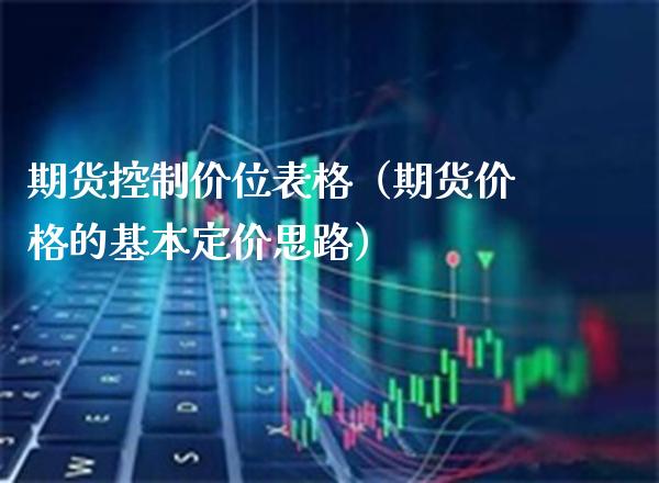 期货控制价位表格（期货的基本定价思路） (https://www.njaxzs.com/) 期货直播间 第1张