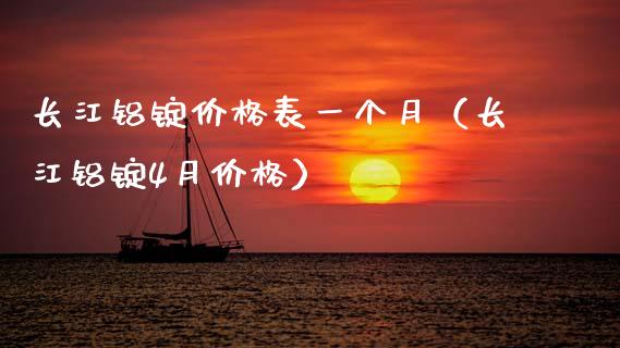 长江铝锭表一个月（长江铝锭4月） (https://www.njaxzs.com/) 期货直播间 第1张
