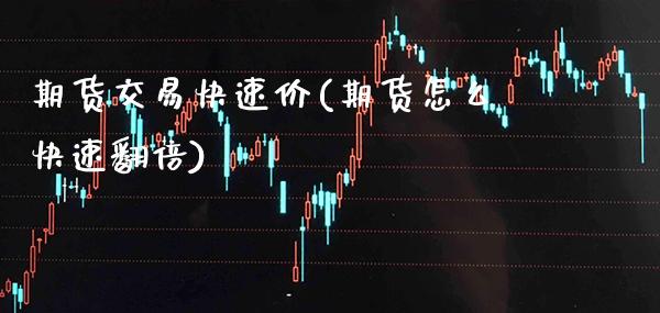 期货交易快速价(期货怎么快速翻倍) (https://www.njaxzs.com/) 期货直播间 第1张