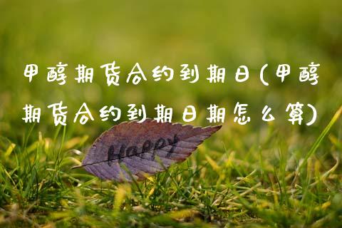 甲醇期货合约到期日(甲醇期货合约到期日期怎么算) (https://www.njaxzs.com/) 期货行情 第1张