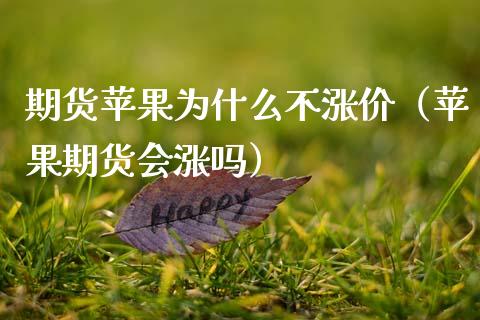 期货苹果为什么不涨价（苹果期货会涨吗） (https://www.njaxzs.com/) 期货行情 第1张