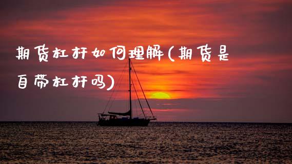 期货杠杆如何理解(期货是自带杠杆吗) (https://www.njaxzs.com/) 黄金期货 第1张