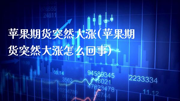 苹果期货突然大涨(苹果期货突然大涨怎么回事) (https://www.njaxzs.com/) 期货直播间 第1张