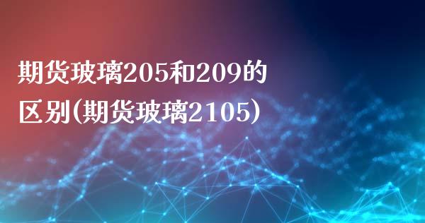 期货玻璃205和209的区别(期货玻璃2105) (https://www.njaxzs.com/) 内盘期货 第1张