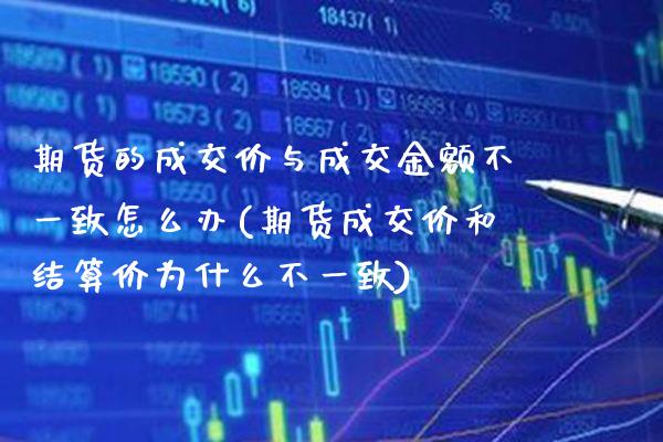 期货的成交价与成交金额不一致怎么办(期货成交价和结算价为什么不一致) (https://www.njaxzs.com/) 黄金期货 第1张