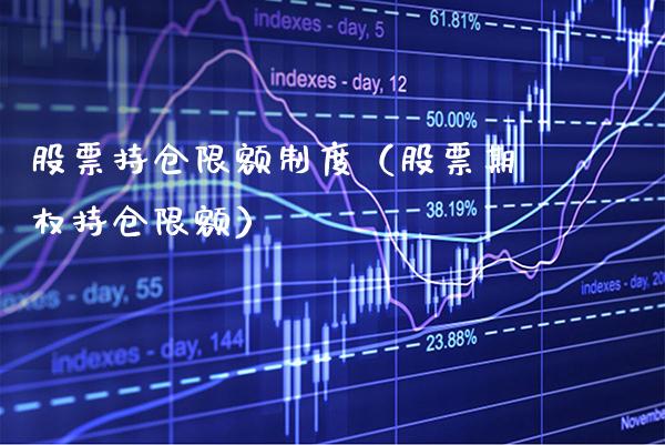 股票持仓限额制度（股票期权持仓限额） (https://www.njaxzs.com/) 内盘期货 第1张