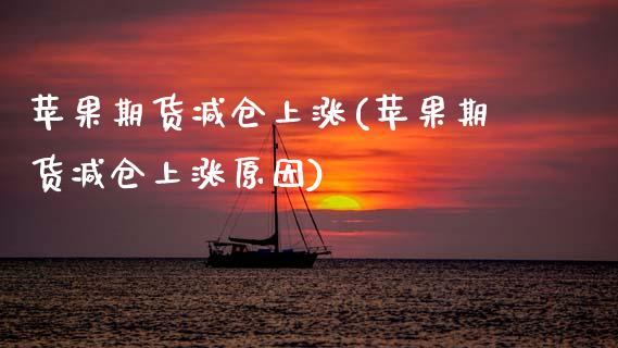 苹果期货减仓上涨(苹果期货减仓上涨原因) (https://www.njaxzs.com/) 原油期货 第1张