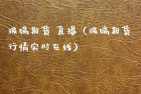 玻璃期货 直播（玻璃期货行情实时在线） (https://www.njaxzs.com/) 期货直播间 第1张