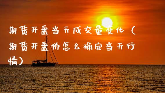 期货当天成交量变化（期货价怎么确定当天行情） (https://www.njaxzs.com/) 内盘期货 第1张