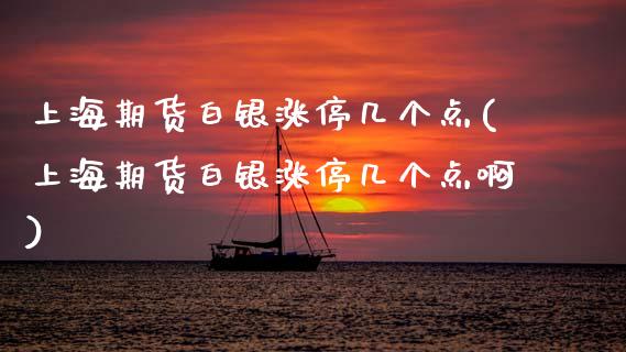 上海期货白银涨停几个点(上海期货白银涨停几个点啊) (https://www.njaxzs.com/) 期货直播间 第1张