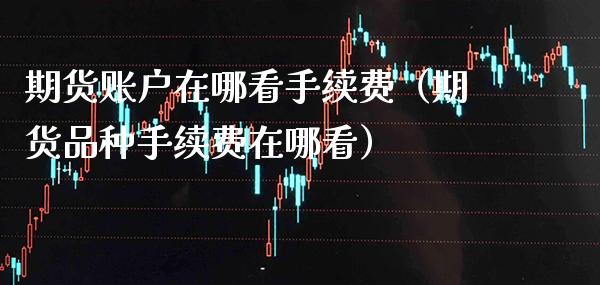 期货账户在哪看手续费（期货品种手续费在哪看） (https://www.njaxzs.com/) 期货行情 第1张