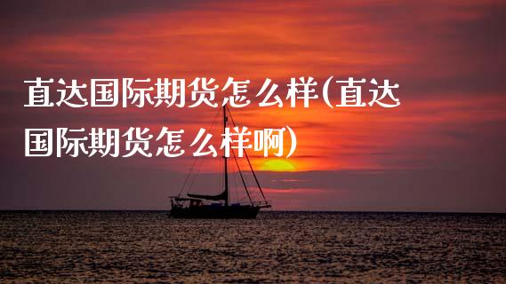 直达国际期货怎么样(直达国际期货怎么样啊) (https://www.njaxzs.com/) 内盘期货 第1张